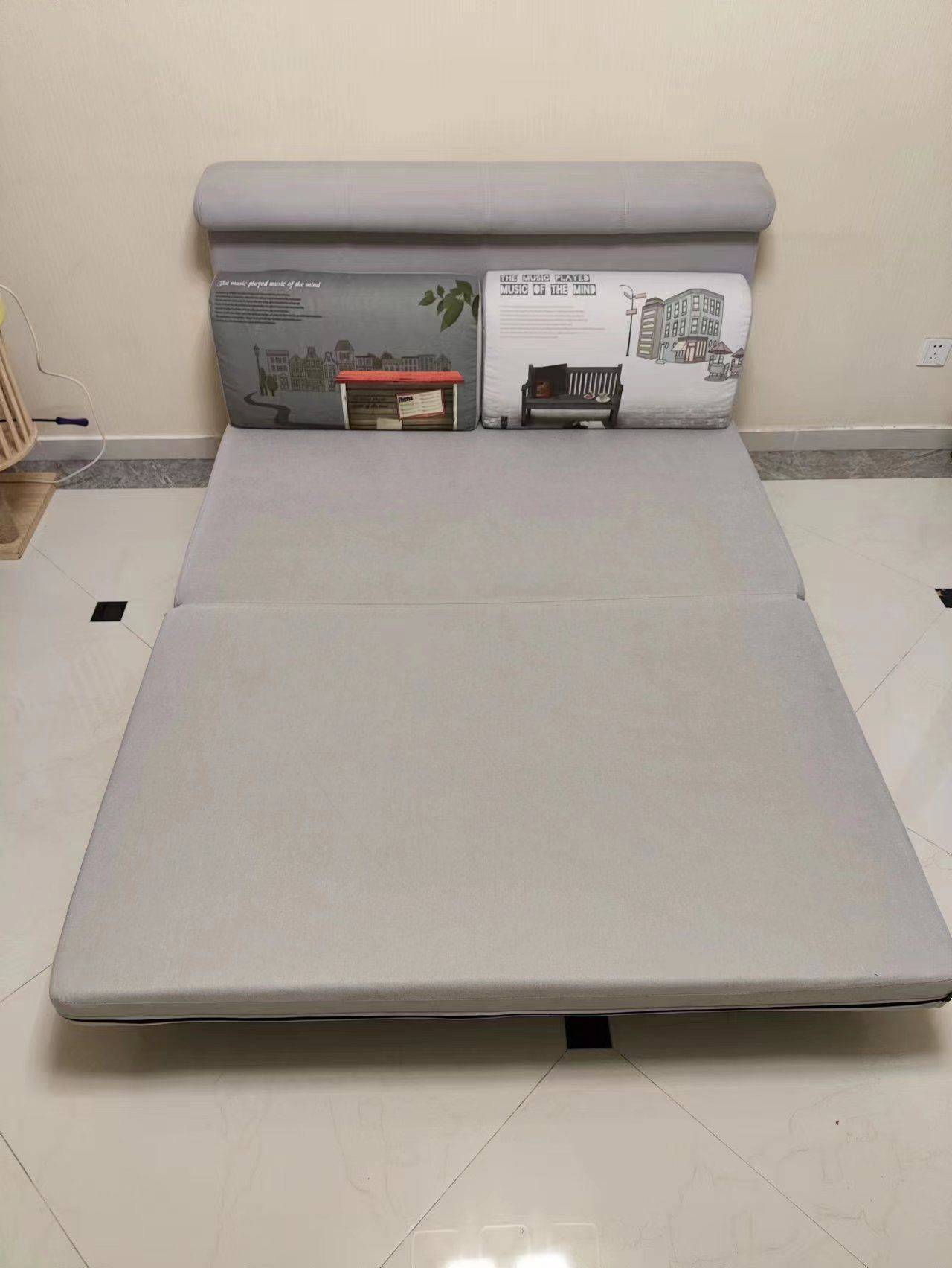 菲诗雅 折叠沙发 沙发床 乳胶款 9新_1