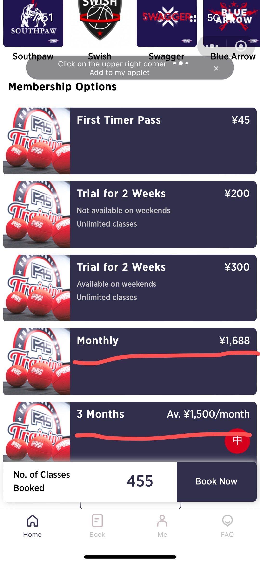 F45 membership