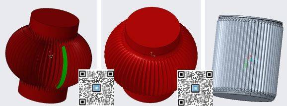 产品结构设计: 灯笼，垃圾桶曲面处理