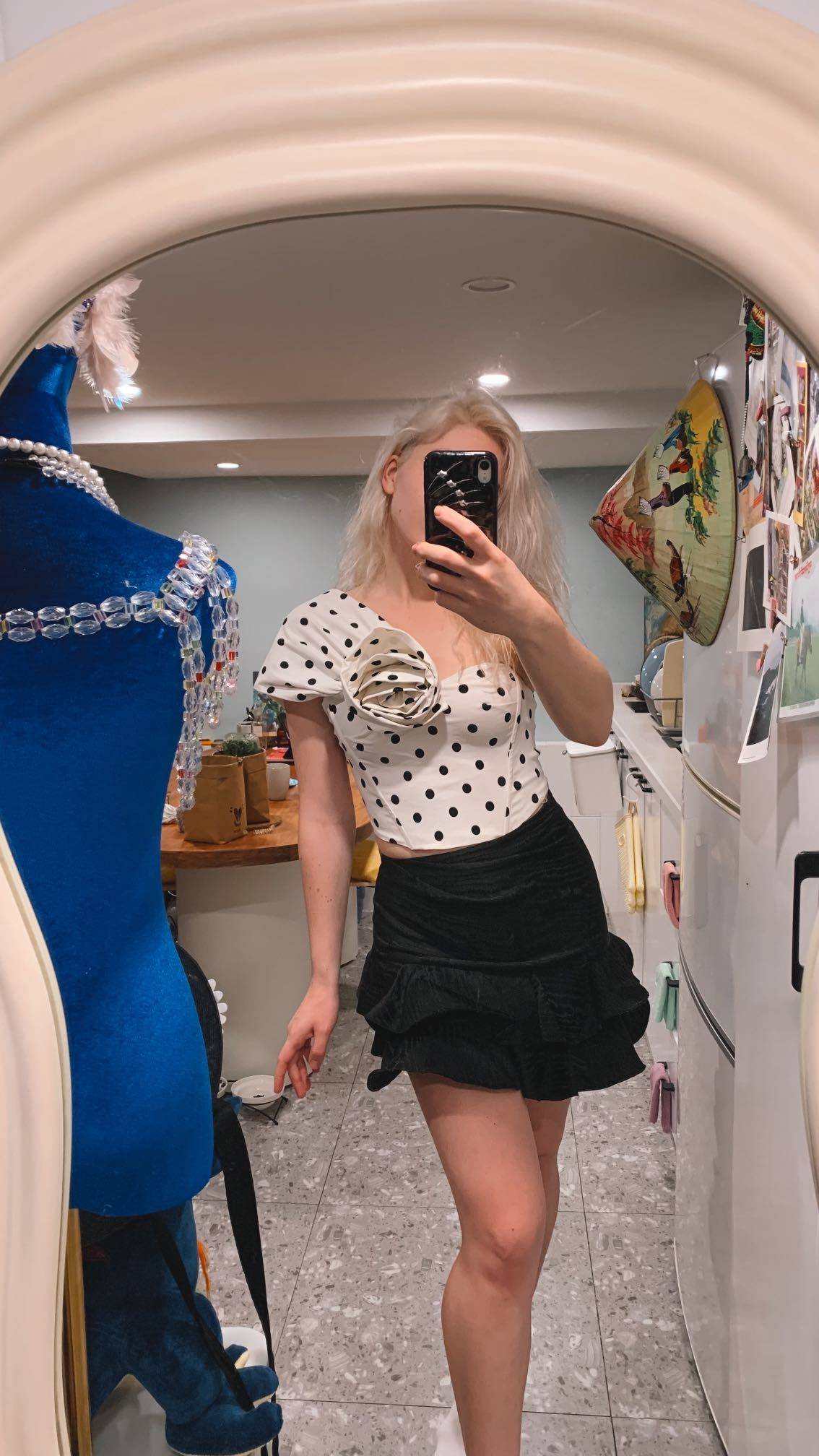 Polka dots top_1