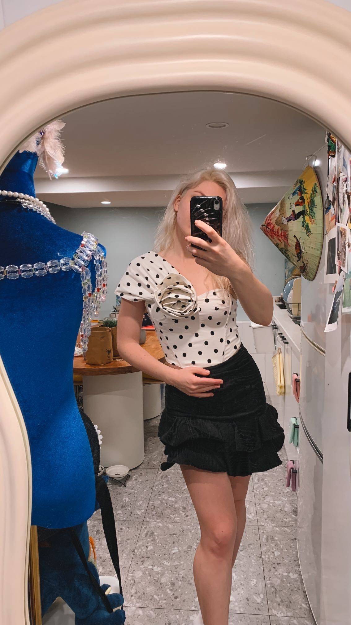 Polka dots top_2