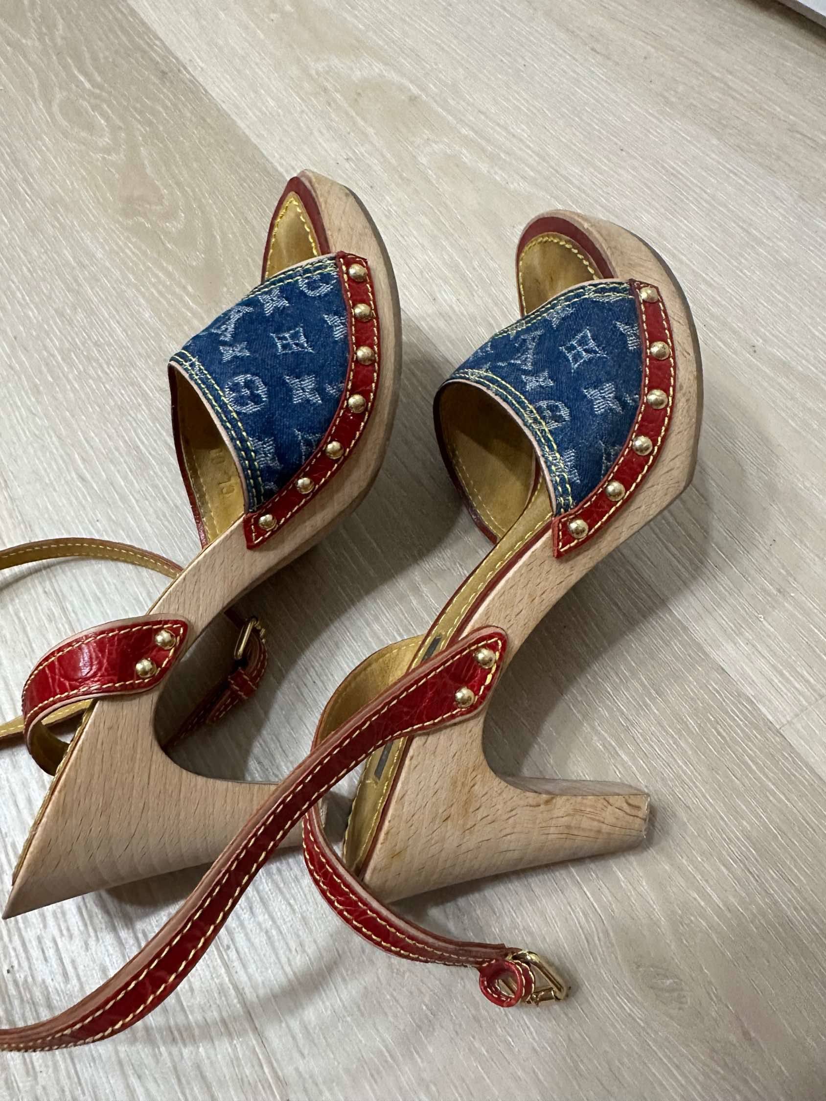 LV凉鞋，Louis+vuitton牛仔_1