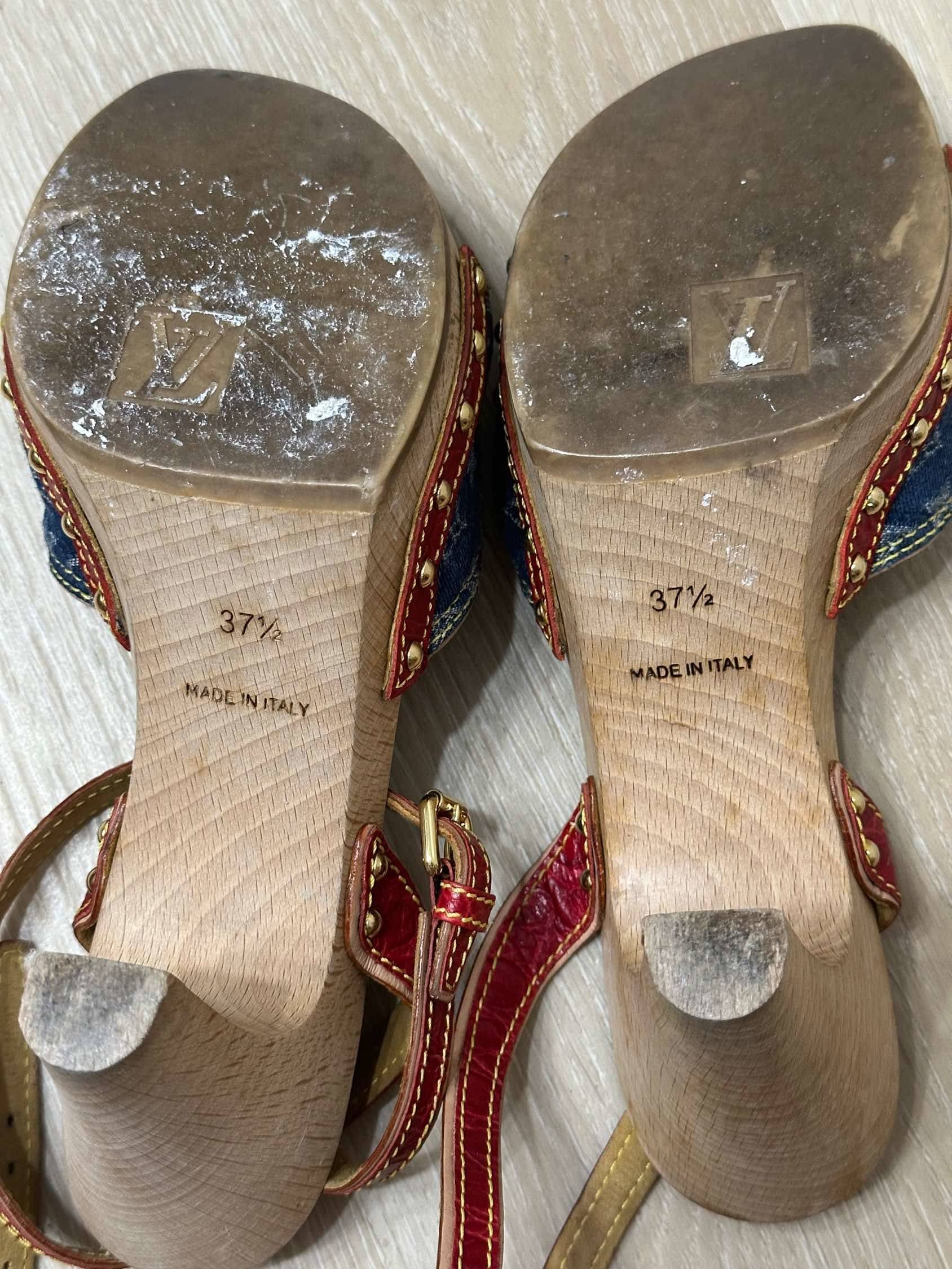 LV凉鞋，Louis+vuitton牛仔_3