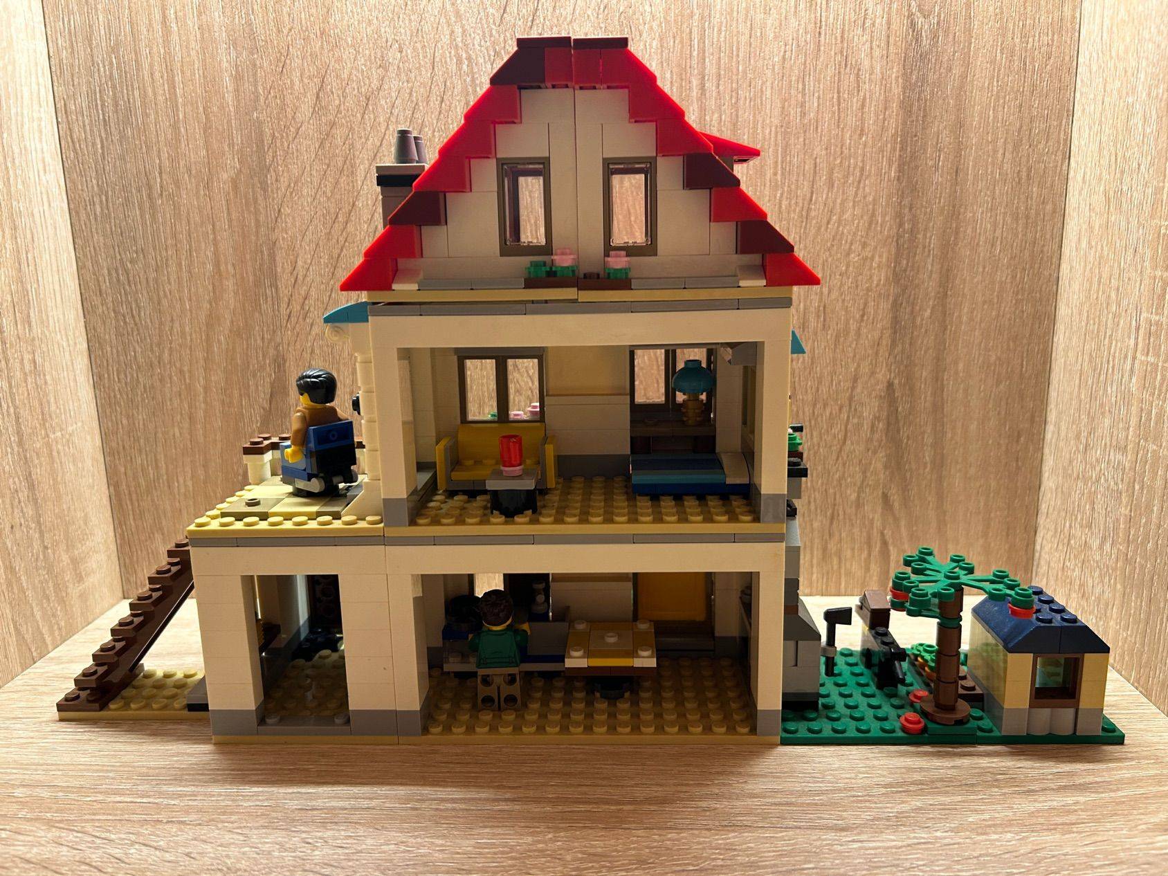 绝版乐高正版三合一积木31069家庭别墅_3