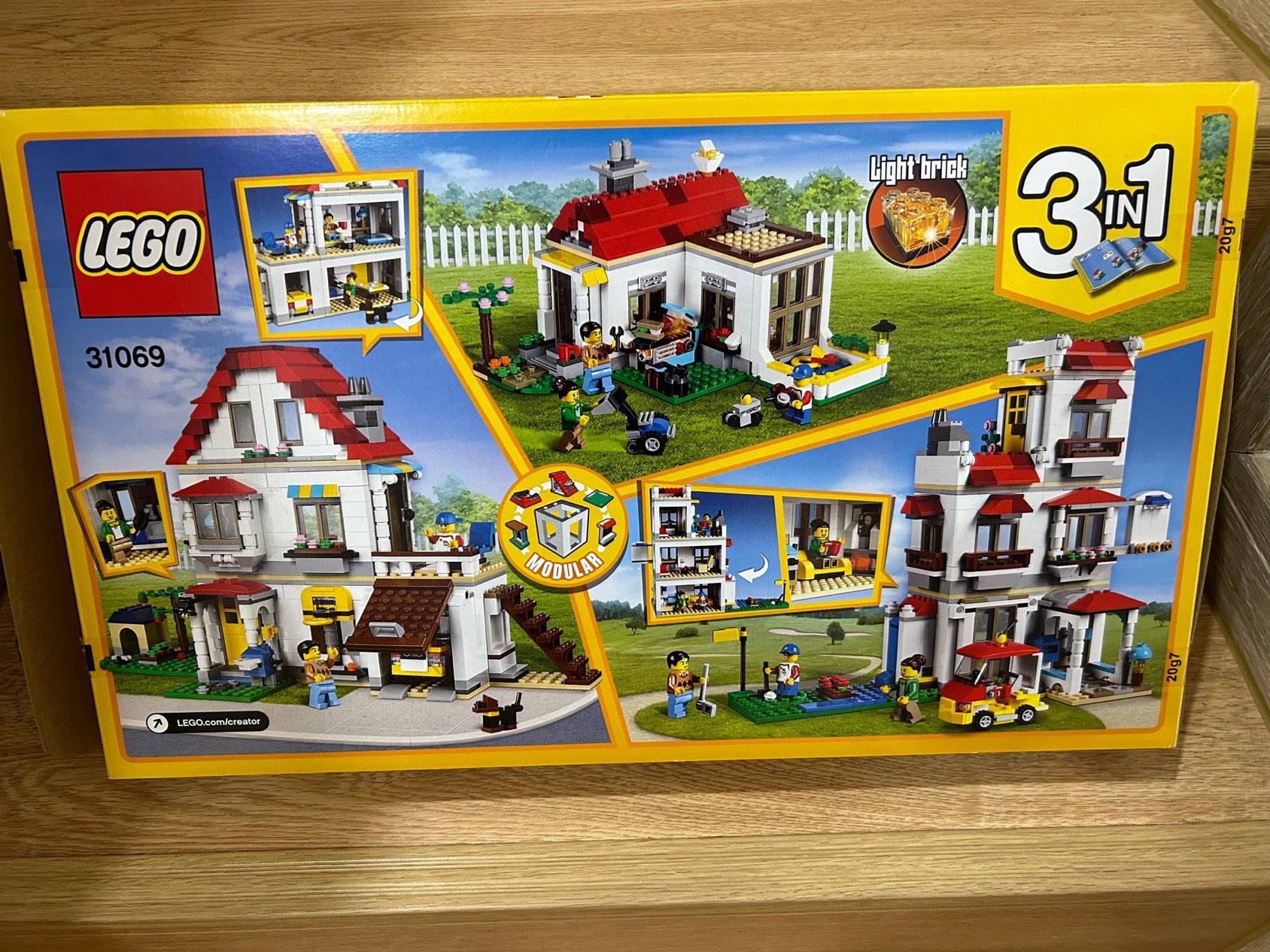 绝版乐高正版三合一积木31069家庭别墅