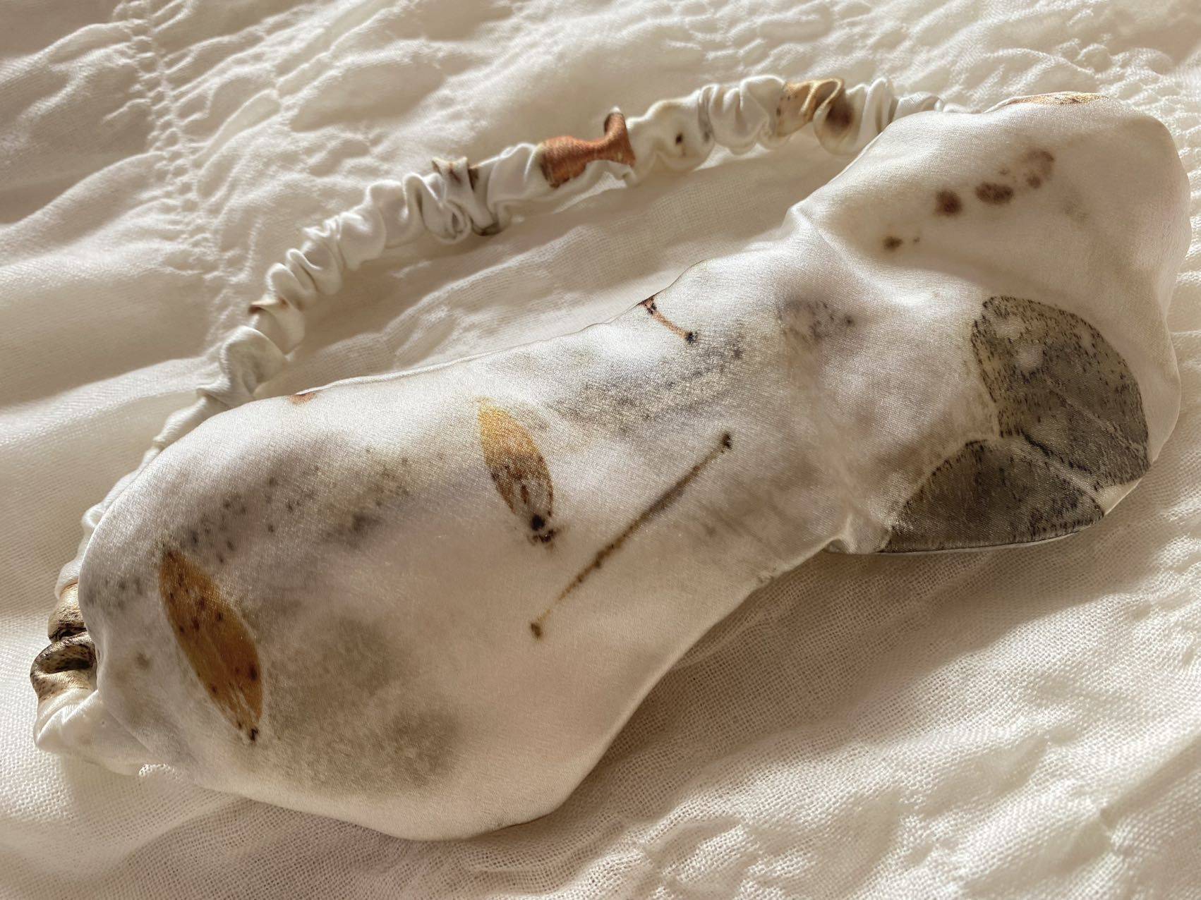 植物染/草木染/植物热转印/眼罩