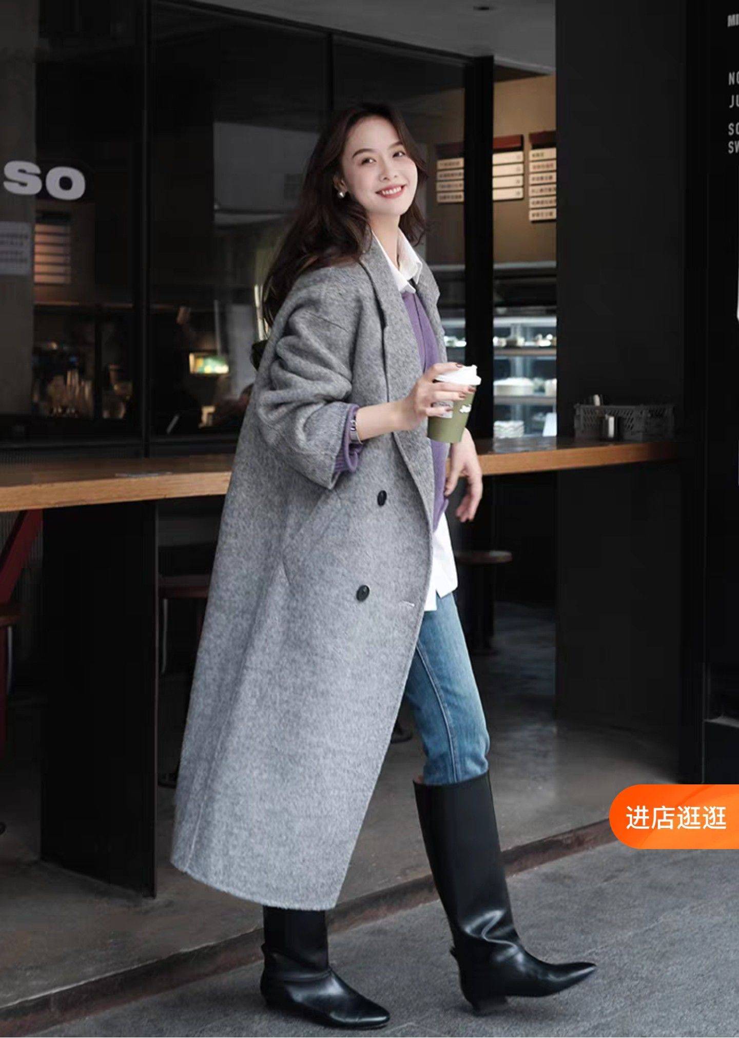 美洋MEIYANG 琼斯小姐长靴 油蜡尖_1