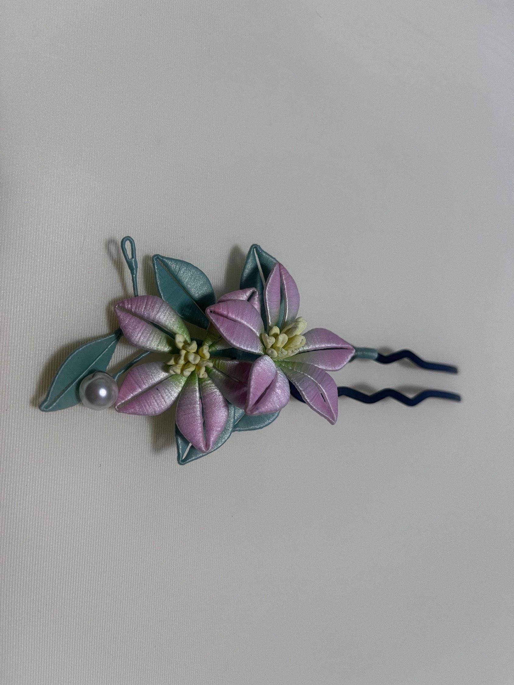 非遗缠花粉色五瓣花_1