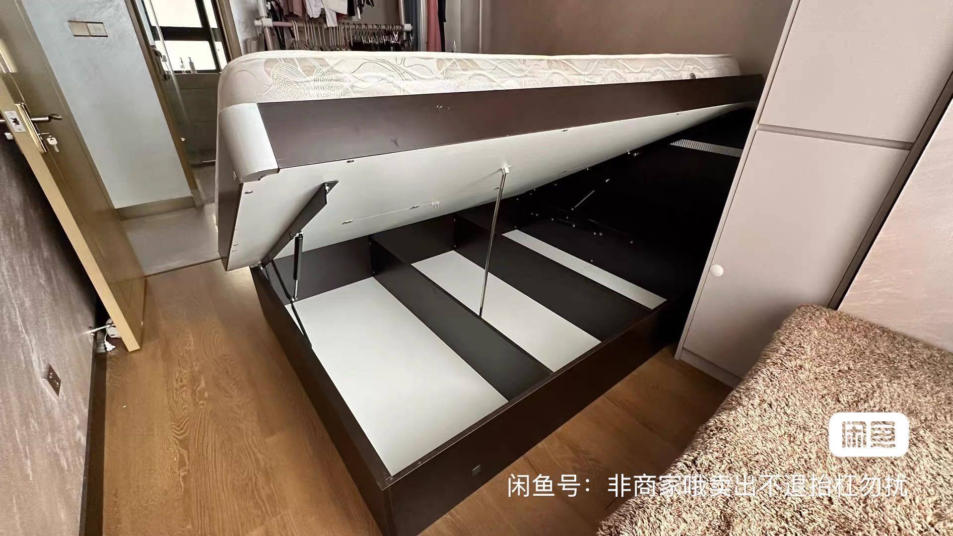红苹果品牌1.5米实木储物床+床垫，液压_4
