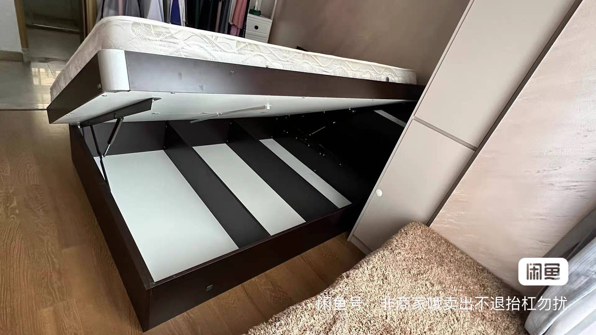 红苹果品牌1.5米实木储物床+床垫，液压_3