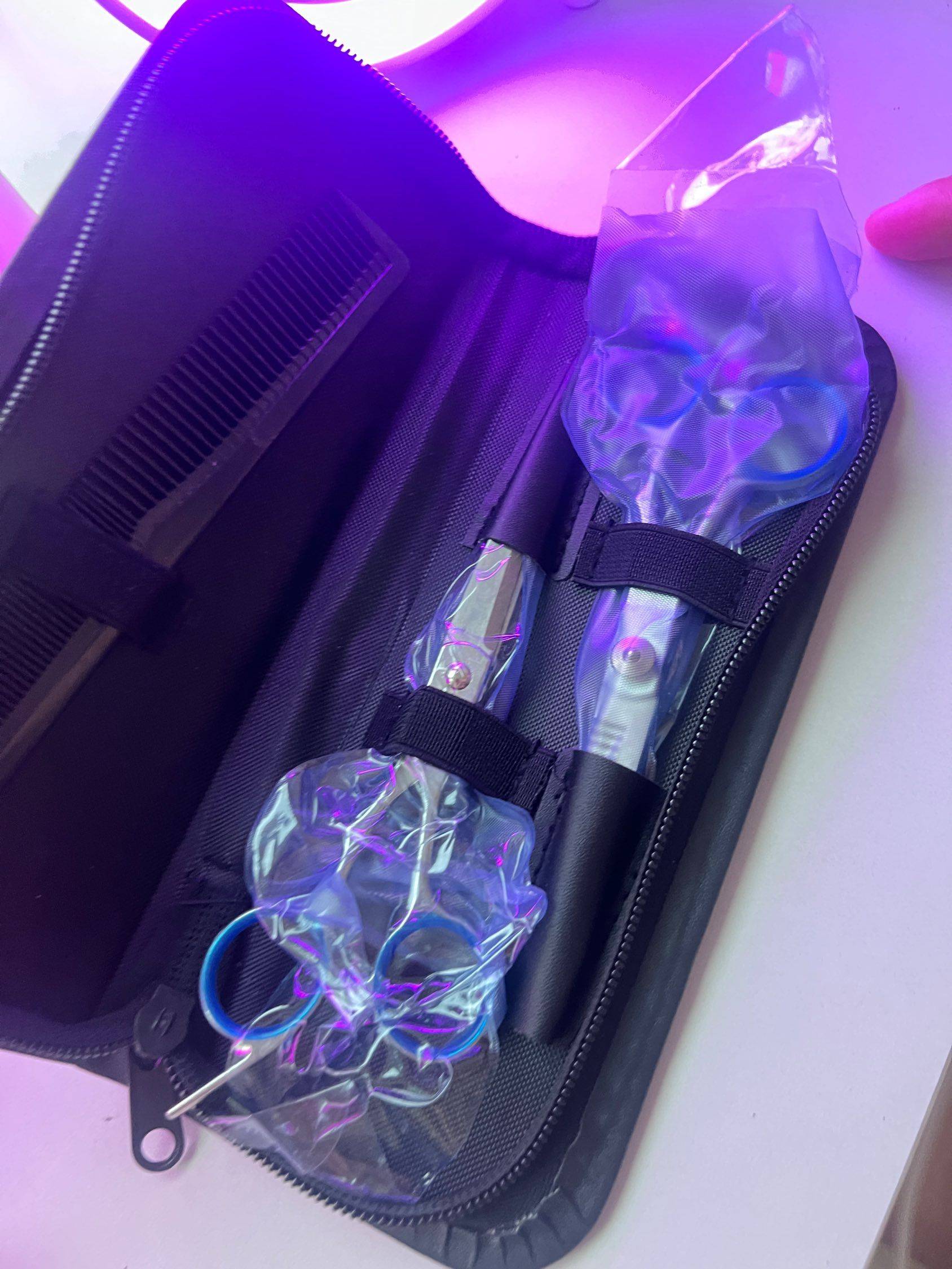 全新理发剪刀套装，带收纳包！_4